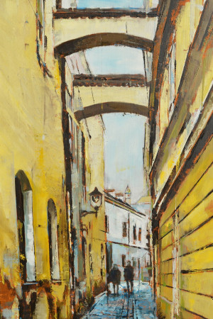 Kramářská ulička / olej na plátně / 40 x 60 cm / 2025